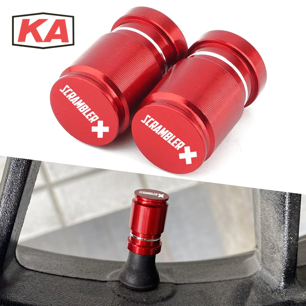 Motorcycle Accessories For Ducati Scrambler 400 800 1100 All Years Cnc Wheel Tire Valve Caps Stem Airtight Cover Moto Parts