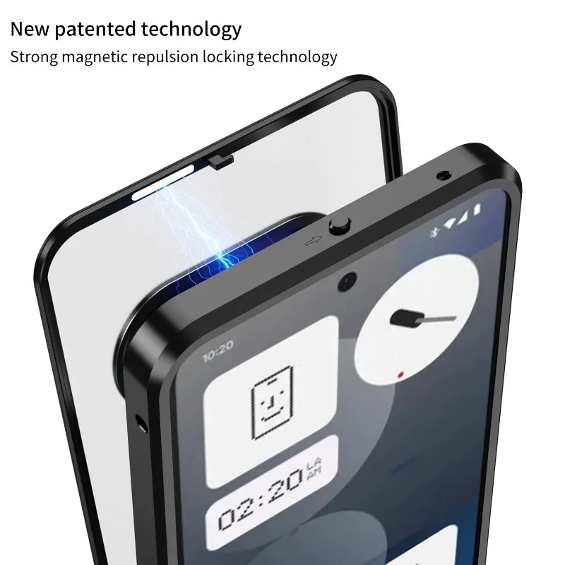 Enhanced Aluminium Alloy Metal Frame Bumper with Tempered Glass Back Case Cover