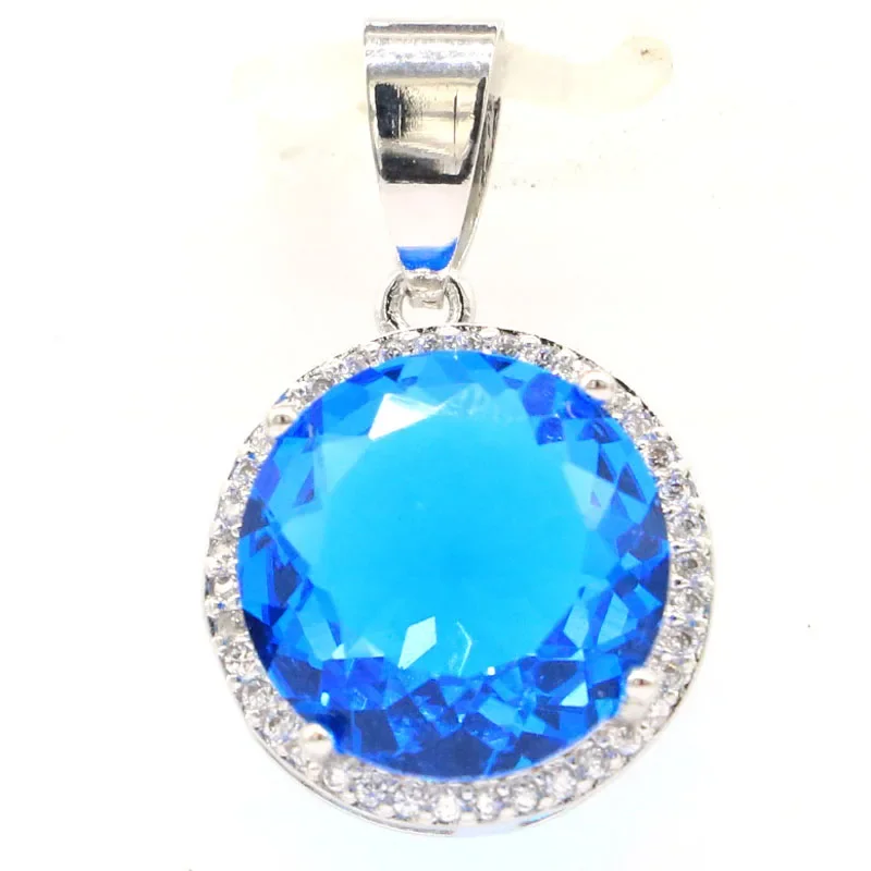 Real Customized 925 Solid Sterling Silver  PENDANT Peridot Spinel Swiss Blue Golden Citrine Rhodolite Garnet Spessartine Garnet