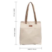 Women's Tote Bag Canvas Sewing Thread Large Capacity Advanced Sense Handbag Convenient Practical Female's Commuter Bag - Image 6