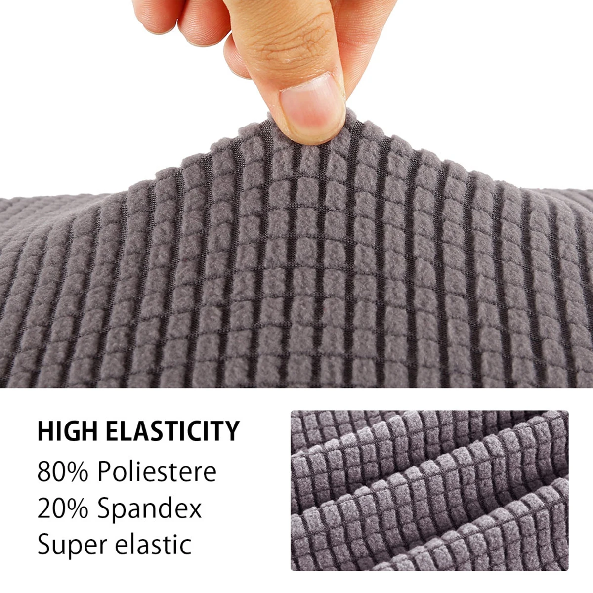 Sofa Cushion Slipcover Spandex Fabric Sofa Seat High Stretch Cushion Cover Two/Three Person Sofa Cushion Furniture Protector 1PC