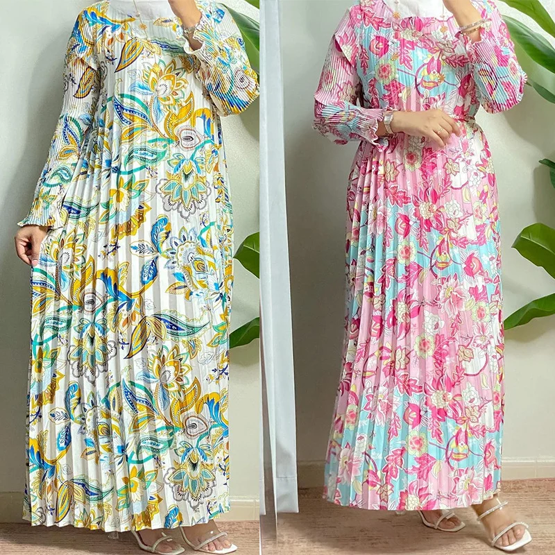 

African Dresses For Women 2022 New African Clothes Dashiki Flower Print Ankara Dresses Bazin Traditional Robe Africa Long Dress