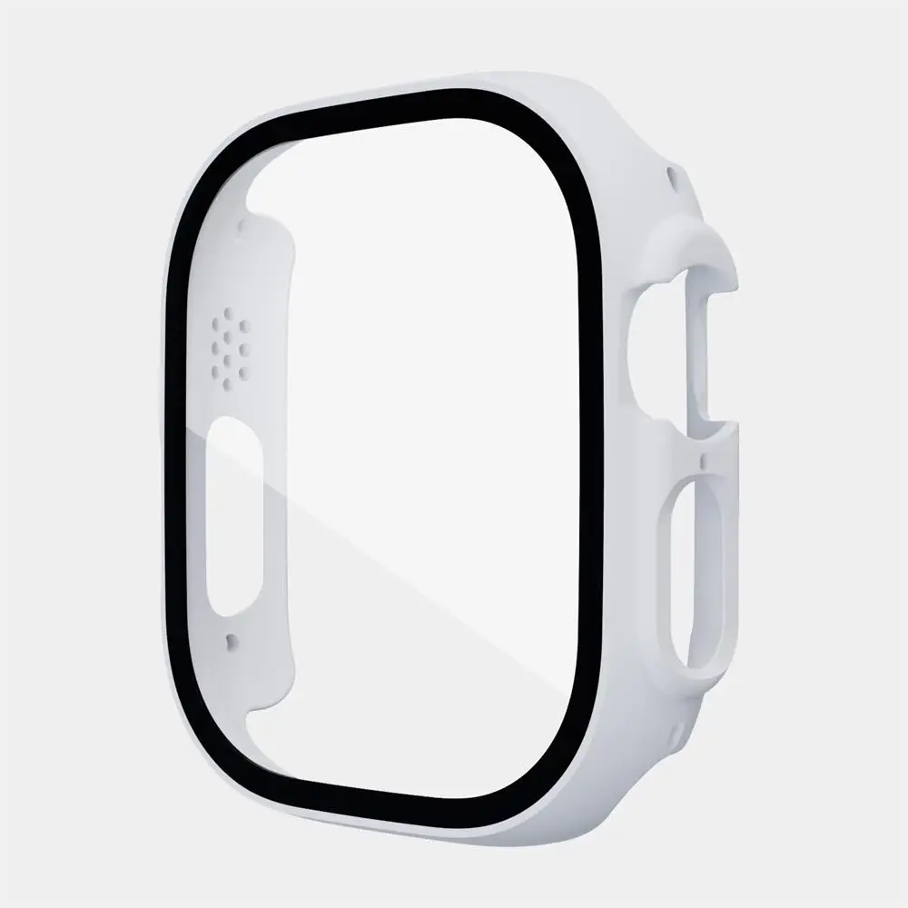 Premium Tempered Glass Screen Protector with PC Bumper for Apple Watch Ultra 49mm