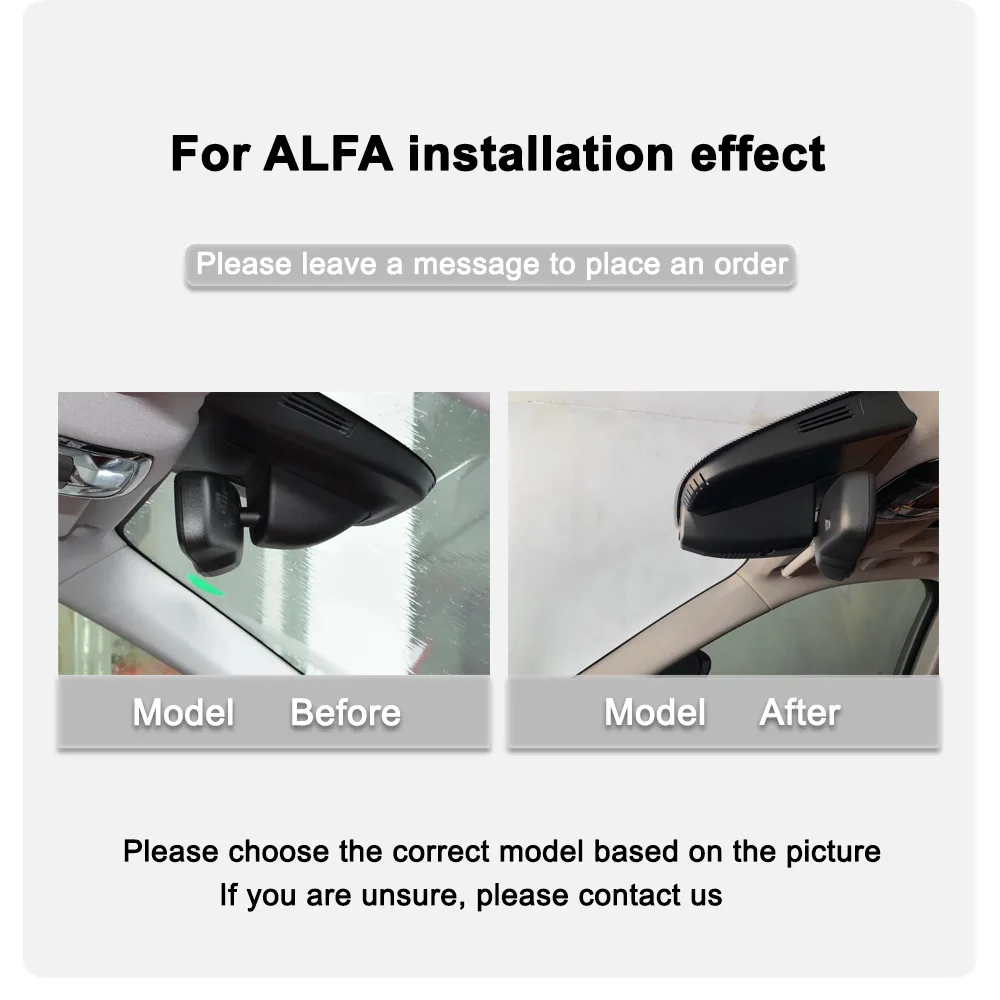 Alfa Romeo Stelvio Giulia Stelvio 전면 및 후면 4K 대시 캠 자동차 카메라 레코더 Dashcam WIFI 자동차 Dvr 녹화 장치