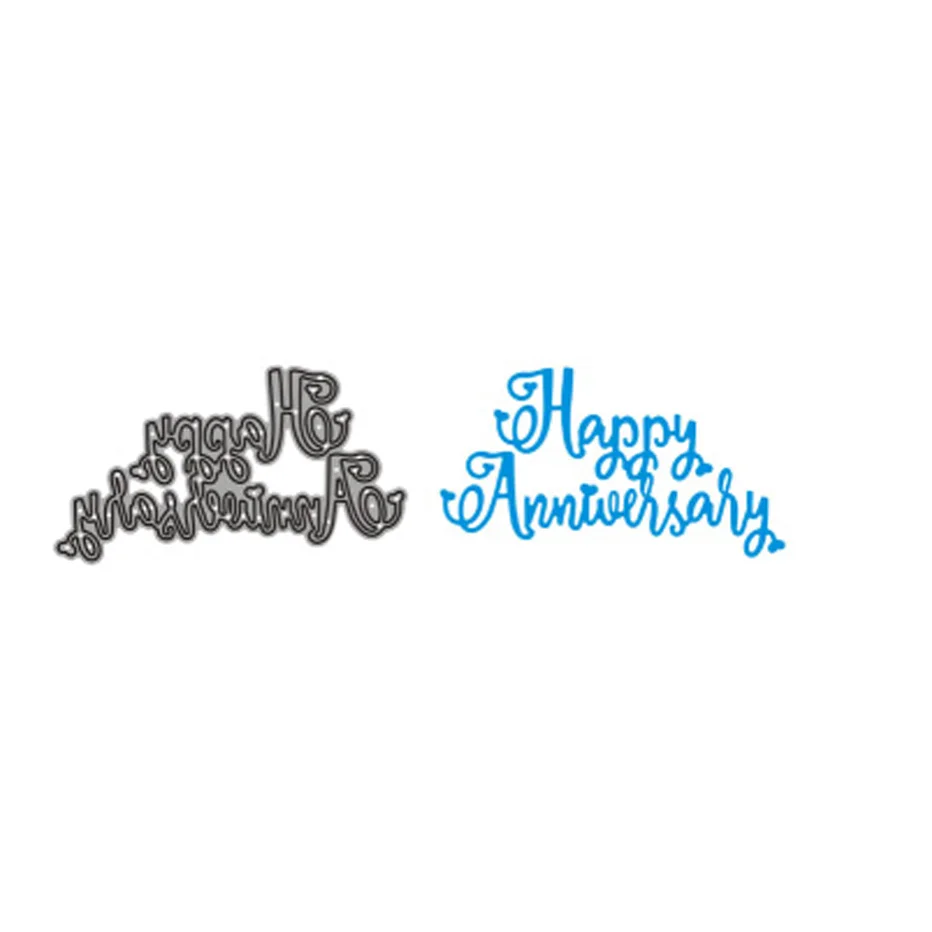 

Happy Sentiments Scrapbooking Cutting Dies DIY Paper gift Card Making metal craft Album