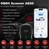XTOOL AD20 Bluetooth OBD2 Scanner For Engine System Diagnostic Code Reader HUD Display Perfromance Test Lifetime Free Update 2