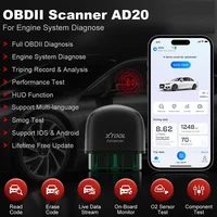 XTOOL AD20 Bluetooth OBD2 Scanner For Engine System Diagnostic Code Reader HUD Display Perfromance Test Lifetime Free Update 2