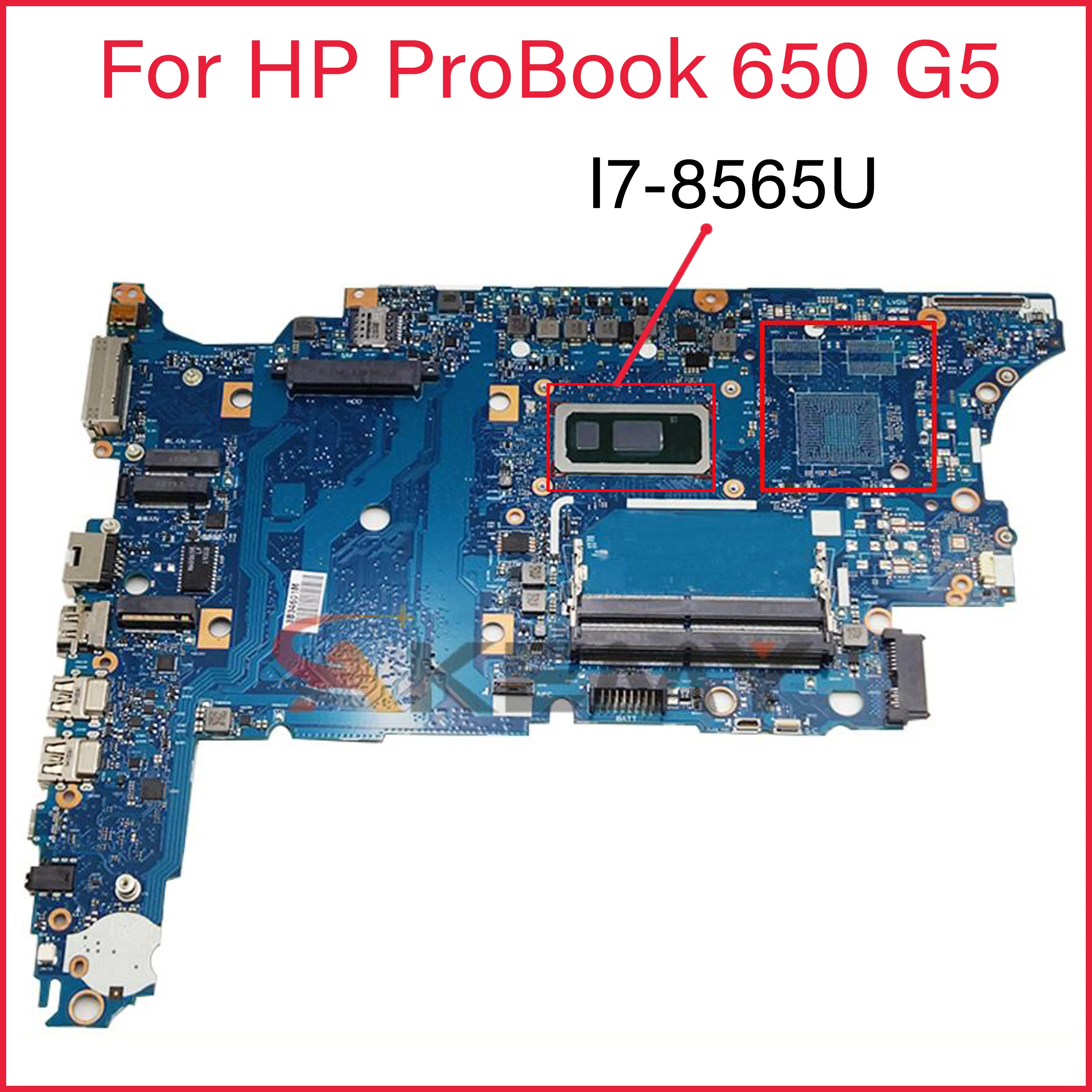 Материнская плата для ноутбука HP Probook 650 G5 HSN-I27C 6050A3028501-MB-A01 с I7-8565U SRFFW |