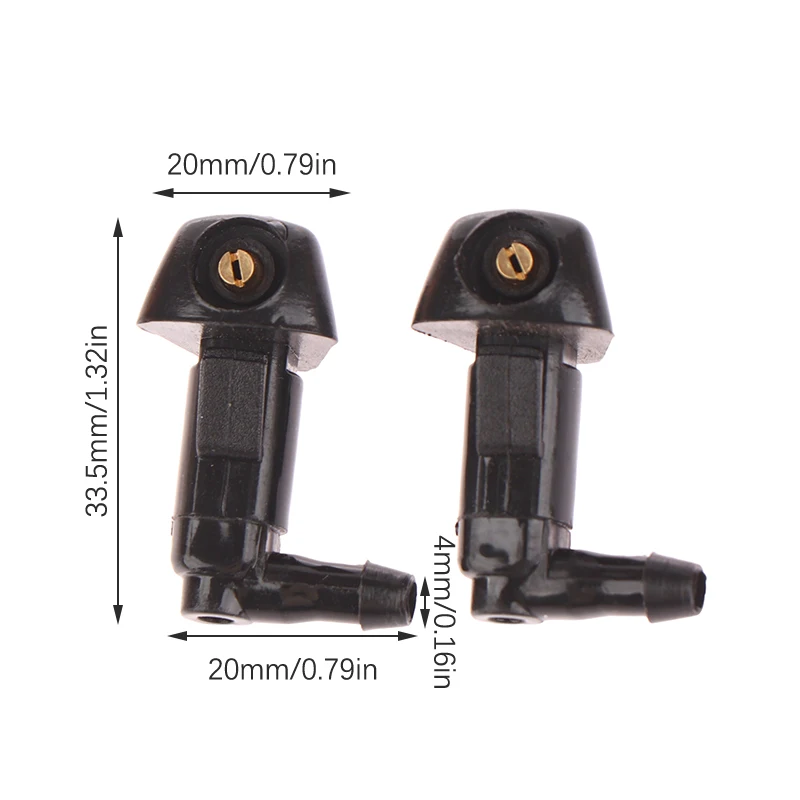 

2 шт., автомобильные форсунки для омывателя лобового стекла