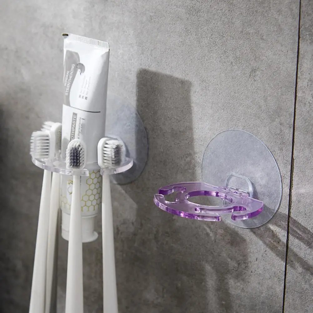 Toothbrush Holder Toothbrush Storage Holder Wall Mounted Toothpaste with Shaver Organizer Strong for Bathroom