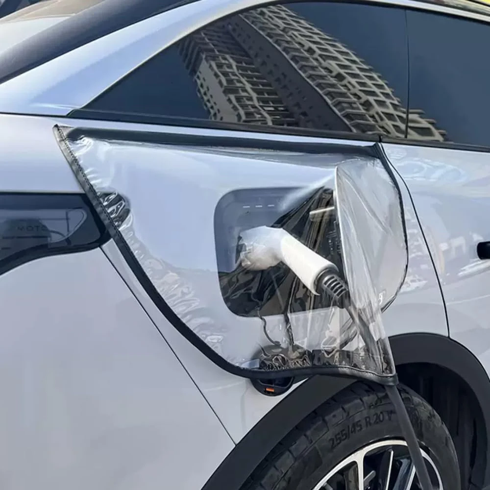 Electric Vehicle Car Charger Port Cover Charger Port Cover Outdoor Rainproof Protection Dustproof Car Charging Gun Cover Auto Rain and Snow Accessories