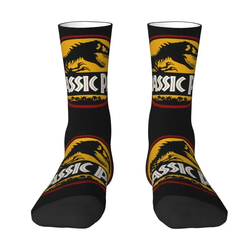 Jurassic Park Ancient Animal Dress Socks For Men Women Warm Fashion Novità Giant Dinsaur Crew Socks
