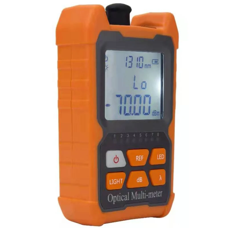 MINI OPM Handheld Mini Fiber Optical Power Meter Fiber Optical Cable Tester -70+6dBm or -50+26dBm