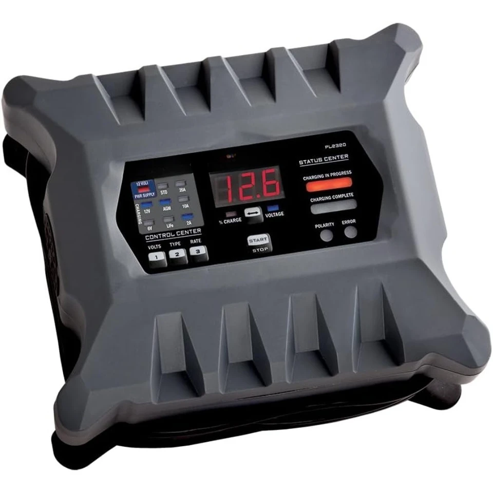 Gray PL2320 20 Amp Smart Battery Charger
