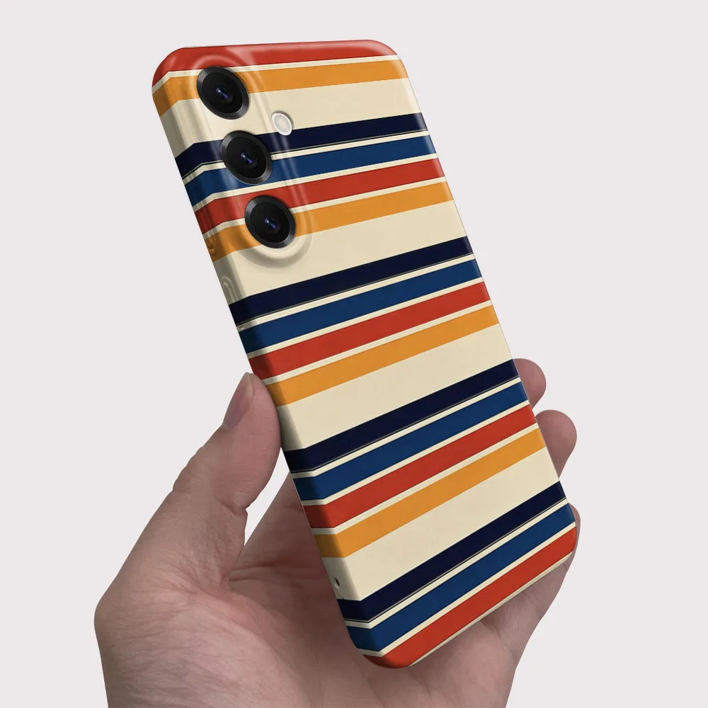Vibrant Colorful Stripe Pattern Hard PC Phone Case