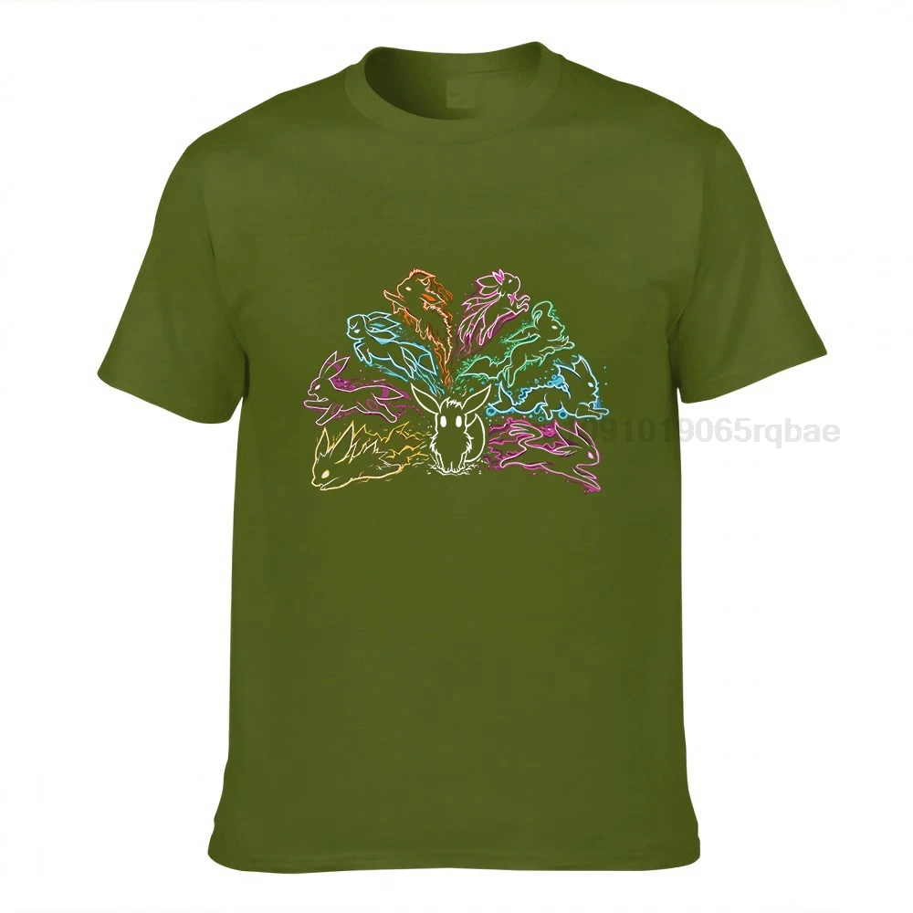 Camiseta Eevee para hombre y mujer, camisa de evolución de los elementos -  AliExpress, image size:1000x1000