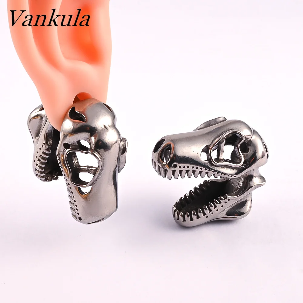 

Vankula 12pcs/lots Dinosaur Ear Weights Ear Plugs Tunnels Stainless Steel Ear Gauges Expander Piercing Body Jewelry earrings