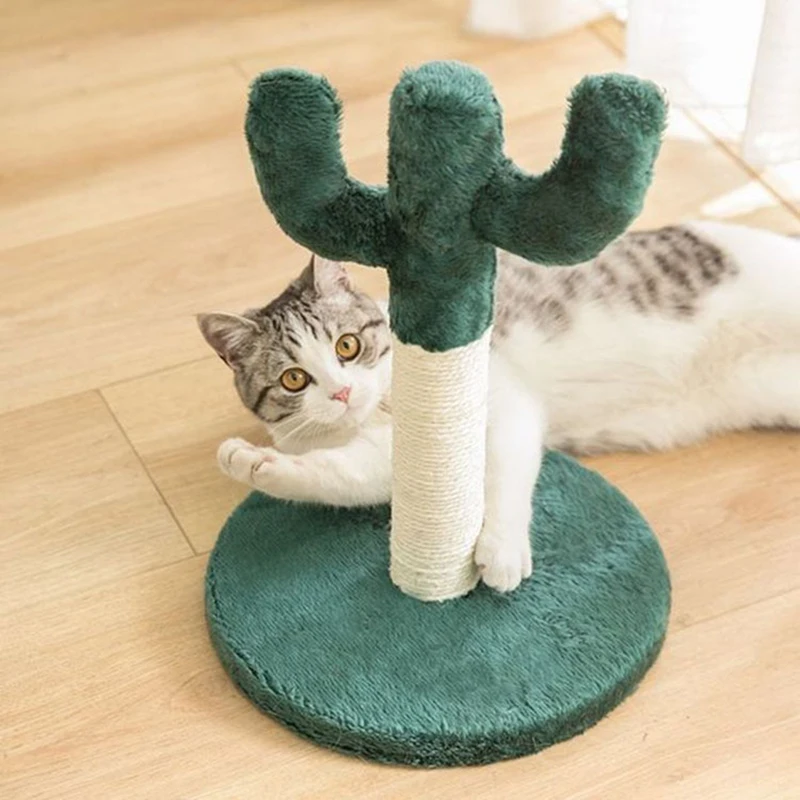 

Pet Cat Scratching Climbing Post Adequate Cactus Kitty Scratcher Protect Your Furniture with Natural Sisal Scratching Posts Pads