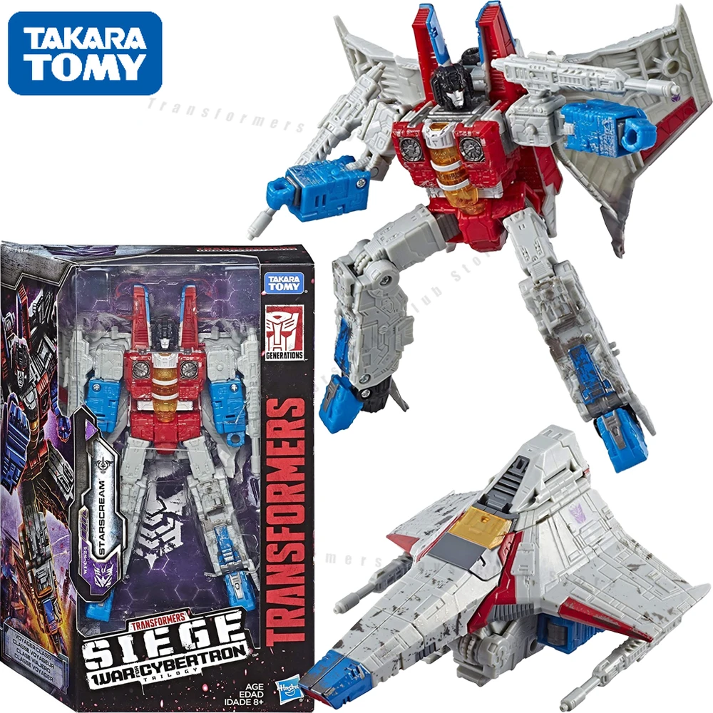 

In Stock TakaraTomy Transformers Generations War for Cybertron WFC-S24Voyager Starscream Collection Model Action Figure Toy Gift