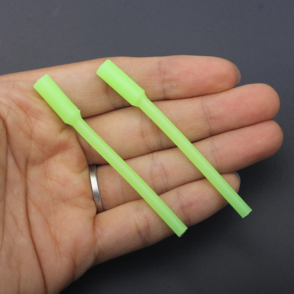 

Sleeve Tube Fishing Soft Cover 10pcs Accessories Durable Glow In The Dark Luminous Practical Silicone High Quality