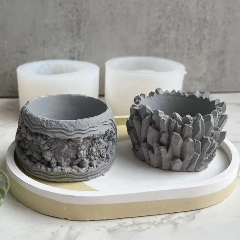 DIY Epoxy Resin Silicone Mold Handmade Flower Pot Silicone Molds