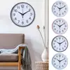 Numerals Wall Clock Stylish Accurate Round Wall Clocks for Easy-to-read Timekeeping Battery Operated Non-ticking Quartz Decor 4