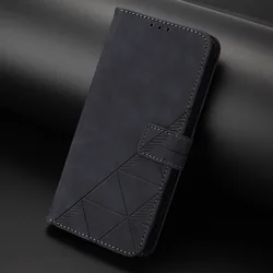 Leather Wallet Flip Case Phone Cover - Motorola Moto G Stylus 5G (2025) (Black-(YB - LT))