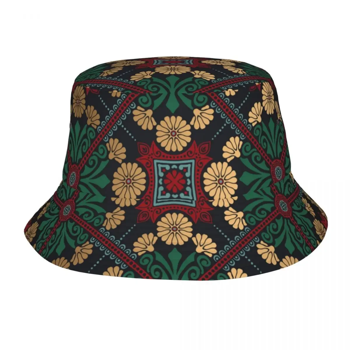 

Damask Tile Fisherman Cap Hip Hop Gorras Summer Unisex Printing Bucket Hat Outdoor Gardening Beach Camping Hiking Fishing Caps