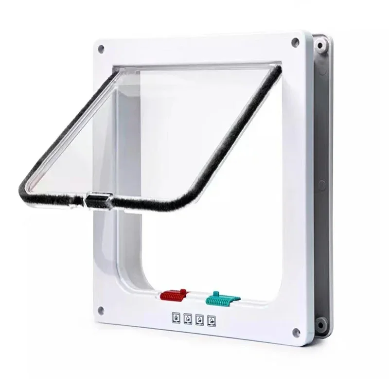 Small door opening, pet cat door, dog door, two-way passage glass acrylic board, cat house