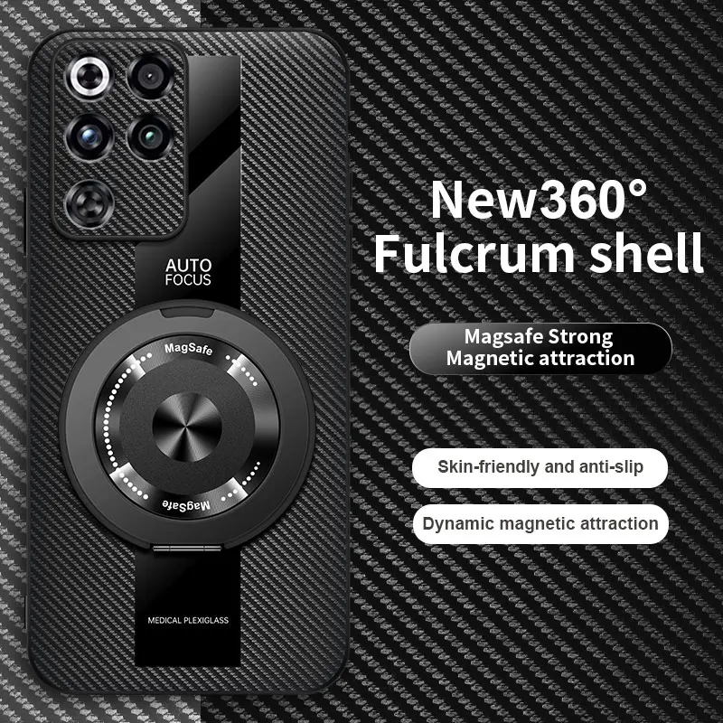 Leather 360° Spin Stand Anti-Fall Case