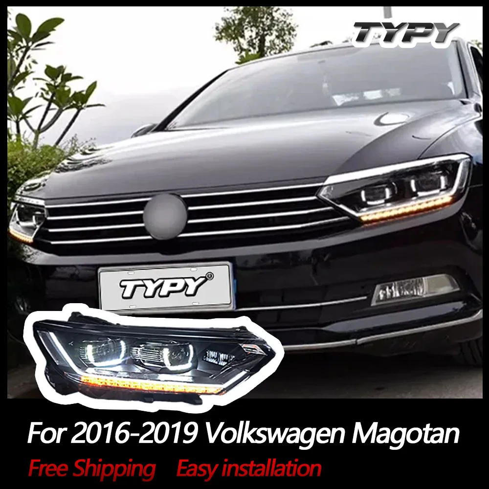 폭스바겐용 TYPY 자동차 헤드라이트, 마고탄 2016-2019 LED 자동차 램프..