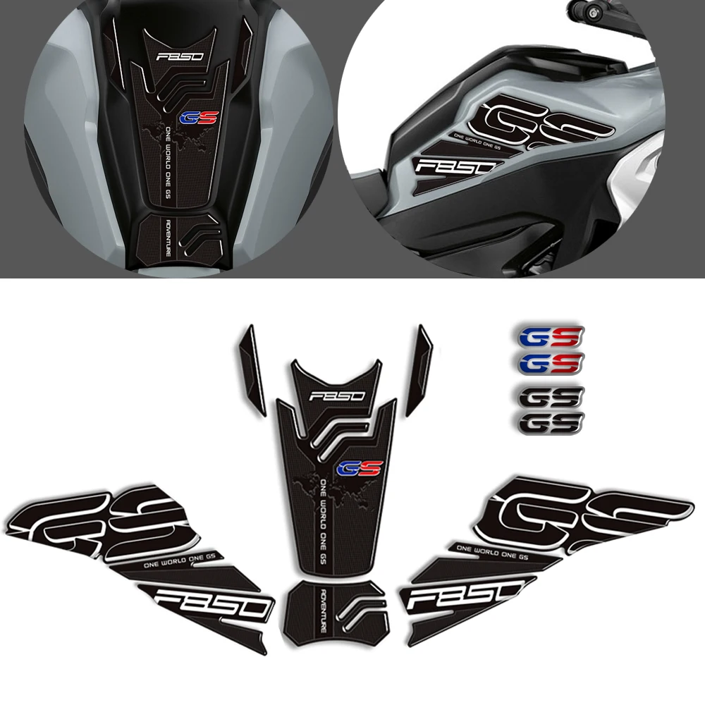 2019 2020 2021 2022 2023 Motorcycle For BMW F850GS F850 F 850 GS GSA  Adventure Tank Pad Oil Kit Knee Protector Stickers Decals