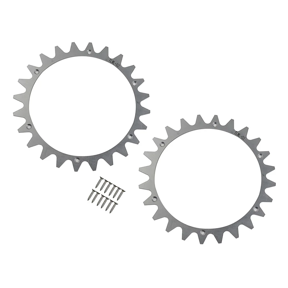 Worx L 모델용 스테인리스 스틸 스파이크, 광택 카운터싱크 나사 구멍, 잔디 예초기 로봇 스파이크 액세서리, 220mm