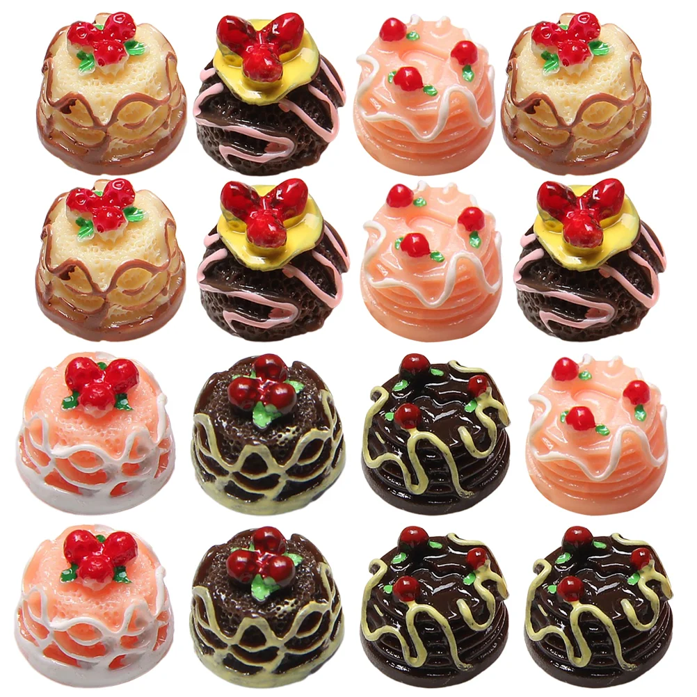 

20pcs Miniature Cake Model Mini Dessert Micro Landscape Accessories Mini House Decor Mixed Style