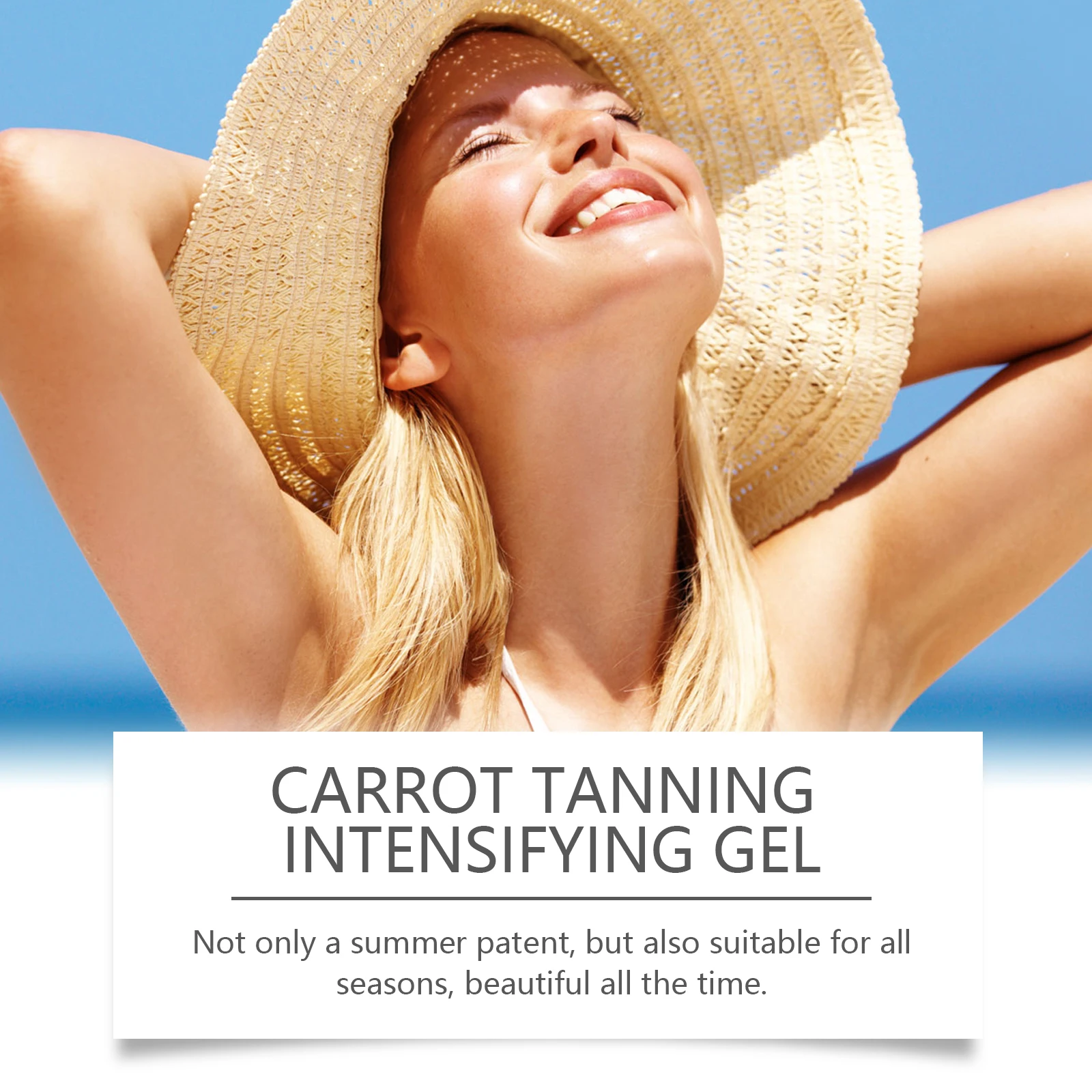 Carrot Tanning Gel Self-tanning Accelerator Cream Intensive Brown Sunbed Summer Tanning Lotion Lasting Moisturizing Self Tanner