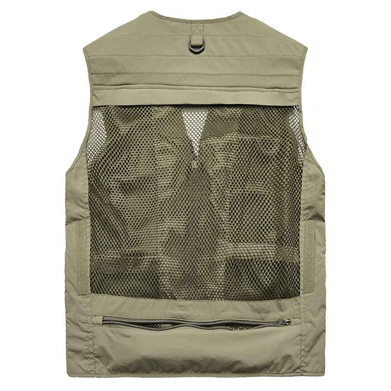 Outdoor Casual Fishing and Hunting Vest, 7XL Men Women Summer Mesh Breathable Multi-pockets Work Wear Waistcoat Plus Size, Fisherman Vest, Hunting Vest