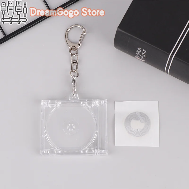 핫세일 미니 블랭크 앨범 CD 케이스 키체인 DIY 레트로 주변기기 기념 앨범 키홀더 가방 장 선물