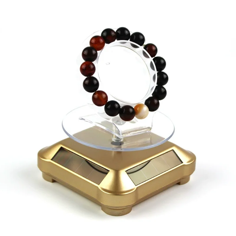 Rotating Mini Solar Display Stand for Jewelry and Accessories