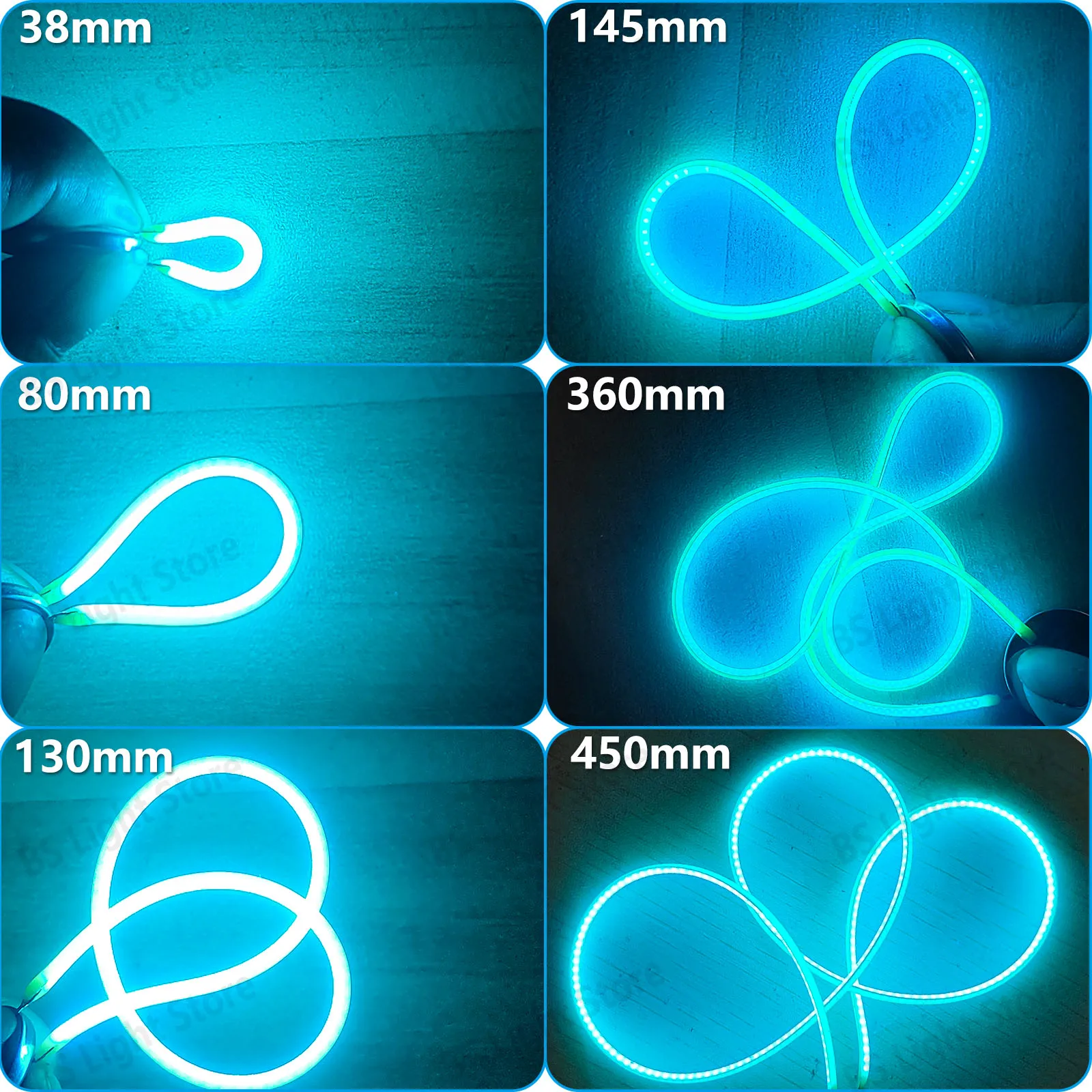 Ice Blue Flexible Filament Retro Edison Bulb Light Source