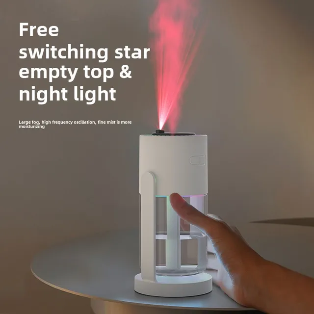 Air Humidifier Portable Humidifier with Rotating Mist & Starry Light USB Car Humidifier Smart Humidifier for Home Office Travel 2