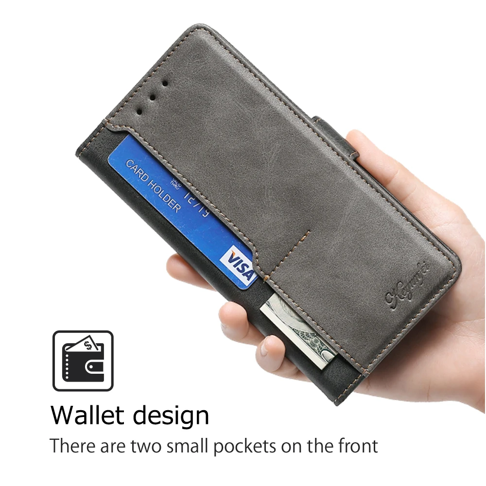 Premium PU Leather Flip Book Case – Elegant Protective Cover with Card Holder