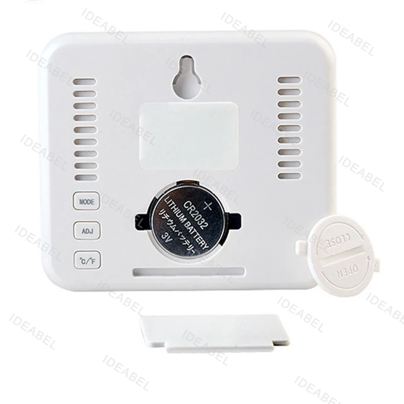Digital Thermometer Hygrometer LCD Wall Clock