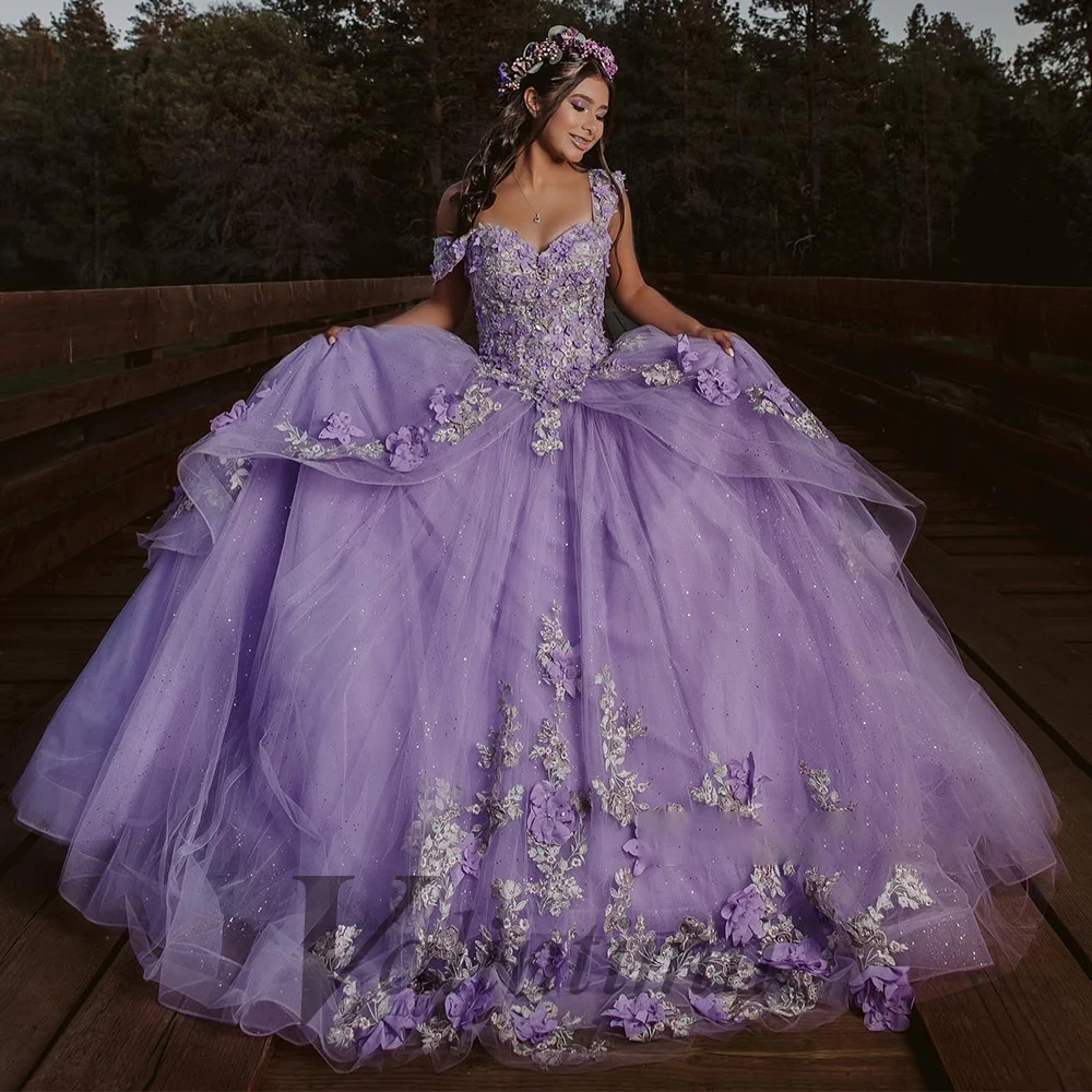 Cap Sleeves Birthday Prom Dresses For Girl Appliques Sequined Personalised Vestidos De Baile Sweet 16 Dress
