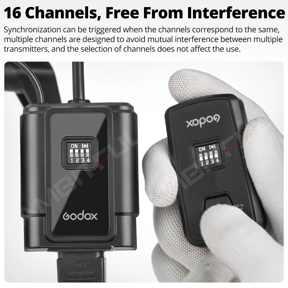 Flash Trigger Godox DM-16 Channel Wireless Radio for Canon Nikon Olympus Pentax Cameras