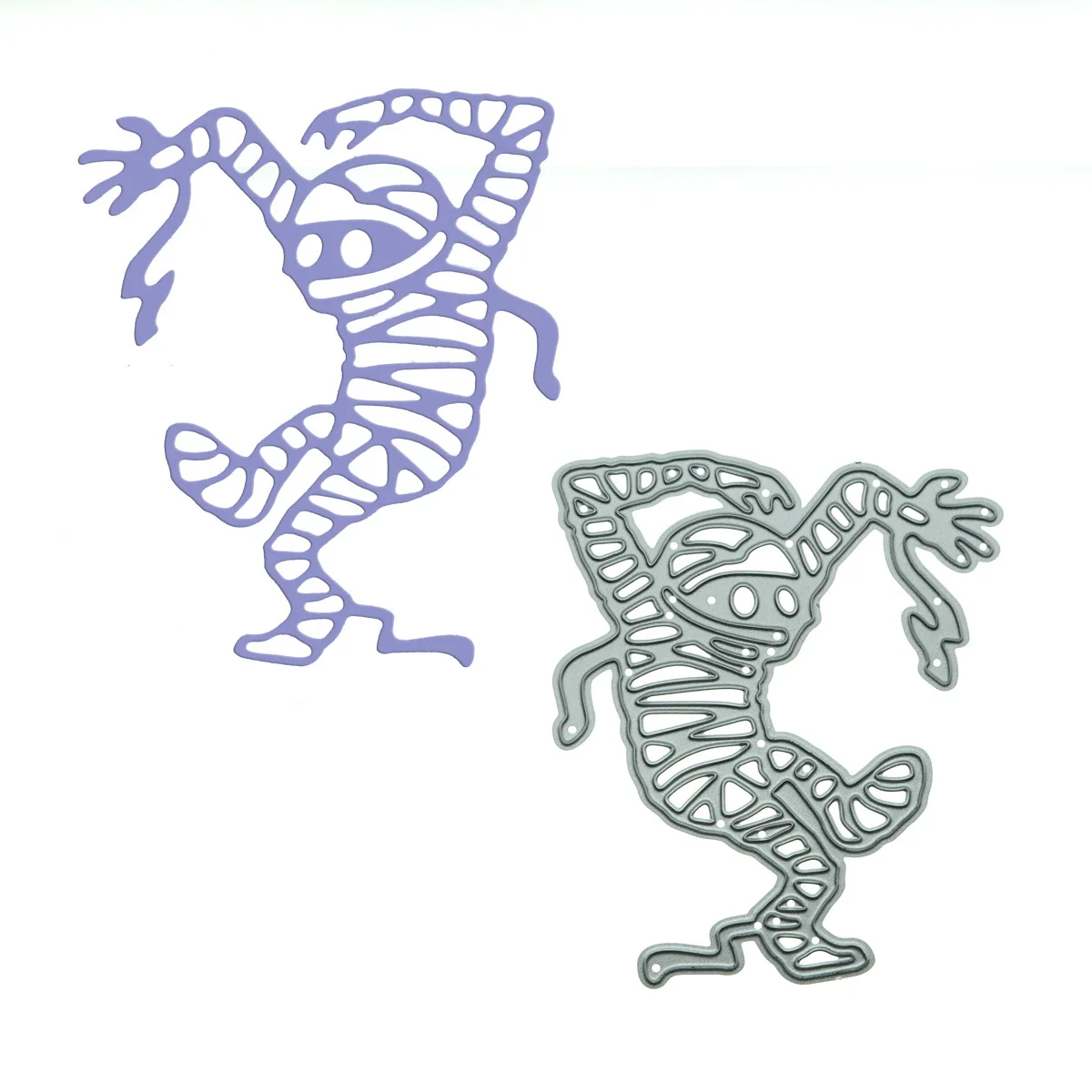 Dancing Mummy Pattern Metal Cutting Die Cuts For Handmade Halloween Invitation Card Decorating Stencil Clipart Paper Art Work