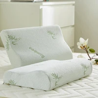 50*30cm Bamboo Fiber Pillow Slow Rebound Health Care Memory Foam Pillow Memory Foam Pillow Orthopedic Pillows Support NeckRelief 1