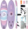 Inflatable Paddle Board with Stable Wing and Durable SUP Accessories, 10’ Inflatable Stand up Paddle Boards for Adults & 1