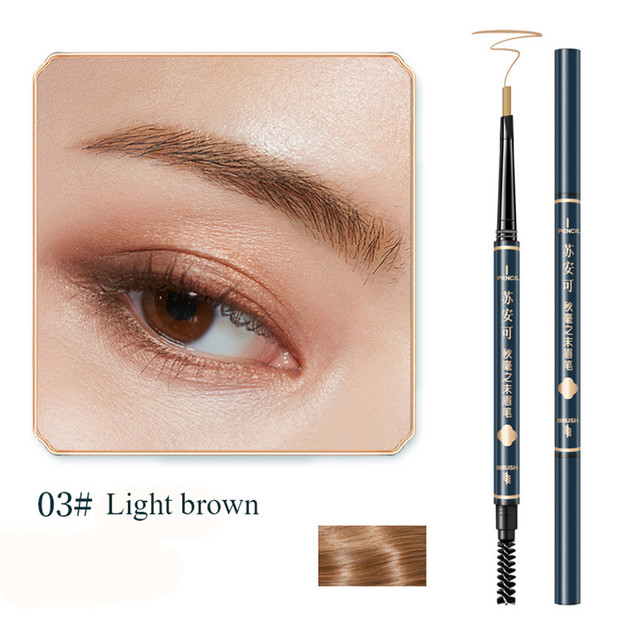 Colors Long-Lasting Waterproof Triangle Eyebrow Pencil Double-Headed Thin Pencil Sweat-Proof No Smudging Cosmetic for Beginner