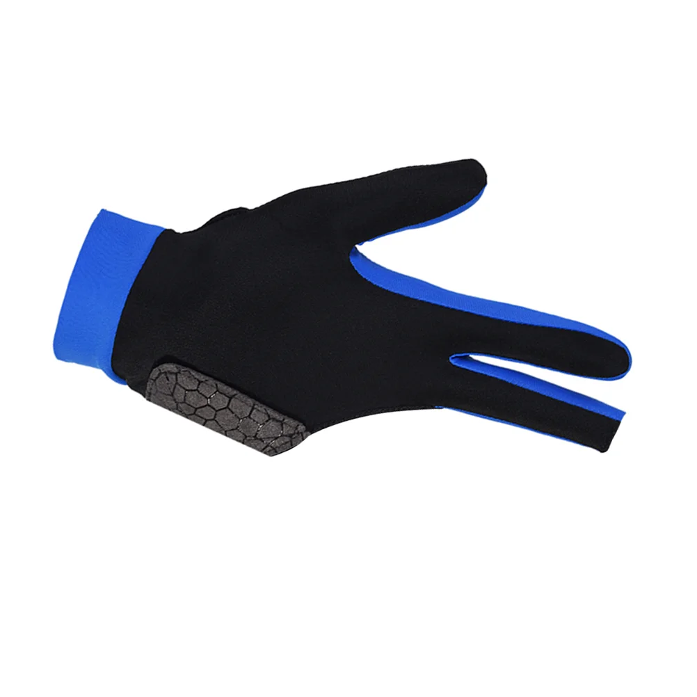 Professional Anti Slip 3 Finger Billiards Glove Lightweight Fabric Snooker Pool Accessory Left Hand Glove Game Equipment