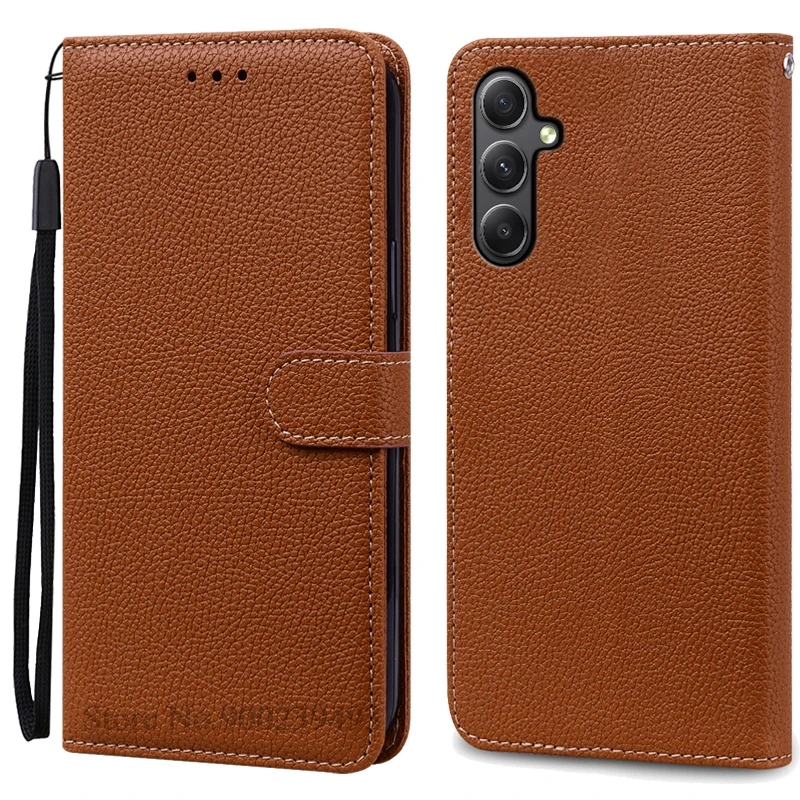 Elegant Leather Wallet Flip Case for Samsung Galaxy M35 5G